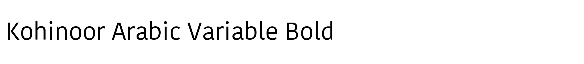 Kohinoor Arabic Variable Bold image